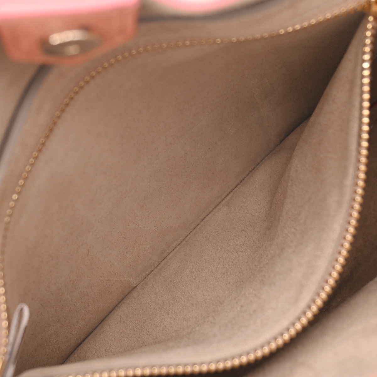 セミショルダー ピンク レディース スエード/レザー ショルダーバッグ ABランク 中古 銀蔵