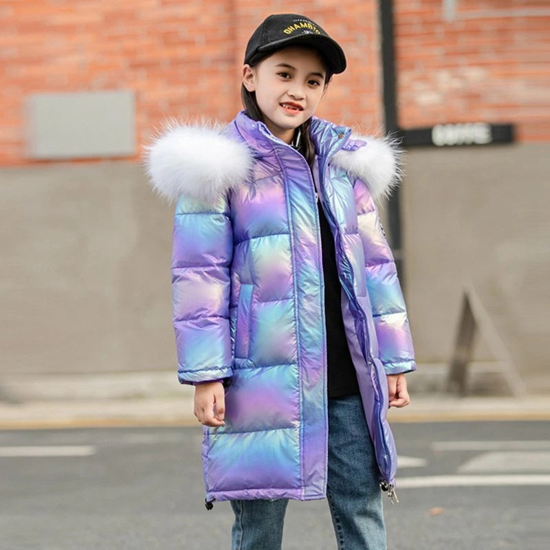 【即納】ダウンコート 子供服 女の子 ダウンジャケット キッズ ダウン80％ フェイクファー ダウンコート フード付き 通学 キッズ服 防寒 秋冬 ジュニア アウター 冬 通園 アウトドア スキーウェ