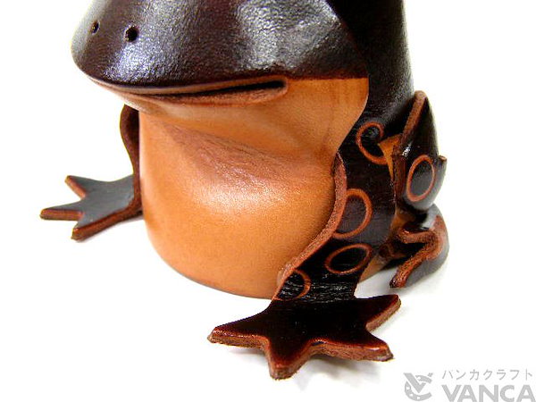 Qoo10] かえる メガネスタンド レザー/本革 V