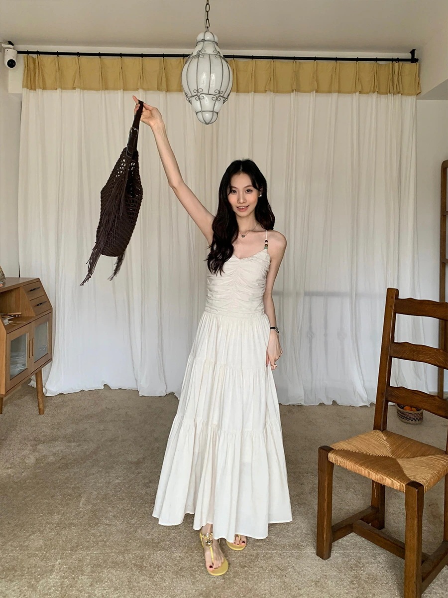 2025 新作 ワンピース 夏 半袖 長袖ワンピース ロングワンピース ロング シフォンワンピ ベアワンピ レースワンピ ドレス パーティードレス夏休み絵文字センスネックレースビーズデザイン