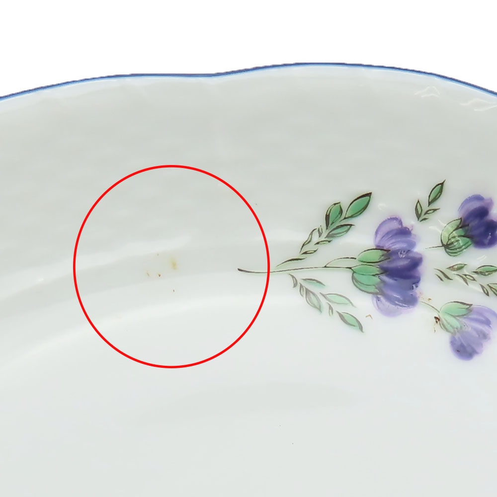 中古 食器 プレート イタリアンフルーツ 磁器 ホワイト ブルー パープル 2枚セット ペア ジノリ1735 レディース メンズ 中古 食器 プレート イタリアンフルーツ 磁器 ホワイト ブルー パープル 2枚セット ペア ジノリ1735 レディース メンズ