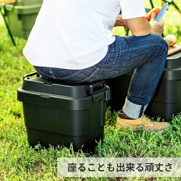 スタッキングトランクカーゴ 50L (2個セット) TC-50S 座れる 収納ボックス 収納ケース コンテナボックス スタッキングトランクカーゴ 50L (2個セット) TC-50S 座れる 収納ボックス 収納ケース コンテナボックス