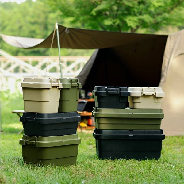 スタッキングトランクカーゴ 50L (2個セット) TC-50S 座れる 収納ボックス 収納ケース コンテナボックス スタッキングトランクカーゴ 50L (2個セット) TC-50S 座れる 収納ボックス 収納ケース コンテナボックス