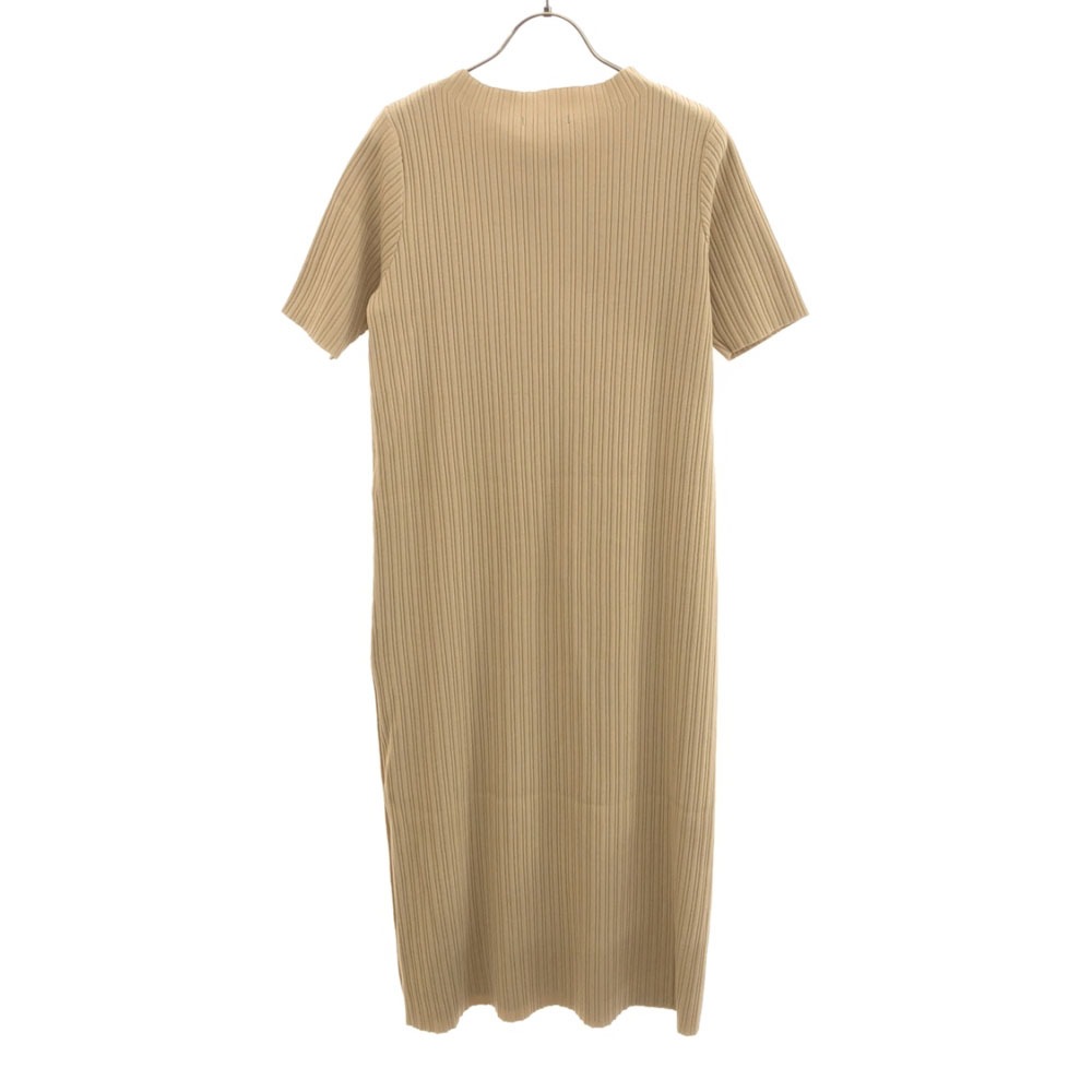 未使用 半袖 レーヨン ロングワンピース F ベージュ タグ付き レディース 未使用 半袖 レーヨン ロングワンピース F ベージュ タグ付き レディース