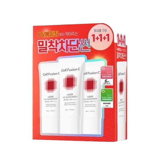 【1+1+1】レーザー UV サンスクリーン 35ml, SPF50+ PA++++ / 大容量日焼け止め / 韓国コスメサンクリーム 【1+1+1】レーザー UV サンスクリーン 35ml, SPF50+ PA++++ / 大容量日焼け止め / 韓国コスメサンクリーム