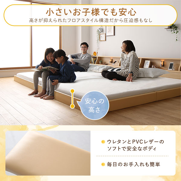 ベッド ロータイプ ... : 寝具・ベッド・マットレス 日本製 低床 連結 特価人気