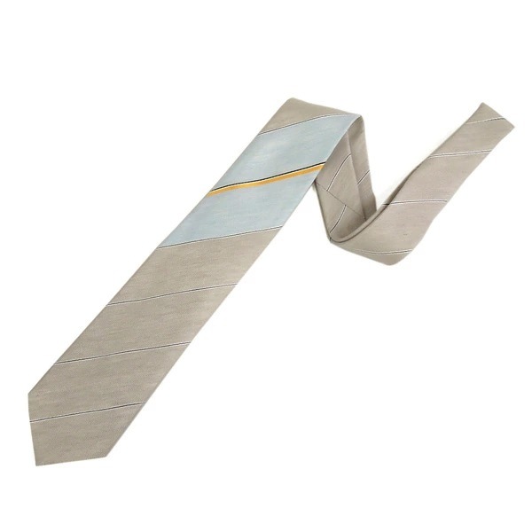 dunhill 19RPTW1VX280R ダンヒル ネクタイ シルク50% リネン50% ベージュ系ストライプ dunhill 19RPTW1VX280R ダンヒル ネクタイ シルク50% リネン50% ベージュ系ストライプ