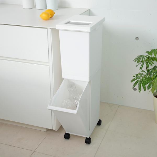 ゴミ箱 2段 分別 キャスター付き ごみ箱 キッチン リビング ふた付き 蓋 白 ホワイト 黒 ブラック おしゃれ スタイリッシュ スリム 容量 36L ゴミ箱 2段 分別 キャスター付き ごみ箱 キッチン リビング ふた付き 蓋 白 ホワイト 黒 ブラック おしゃれ スタイリッシュ スリム 容量 36L