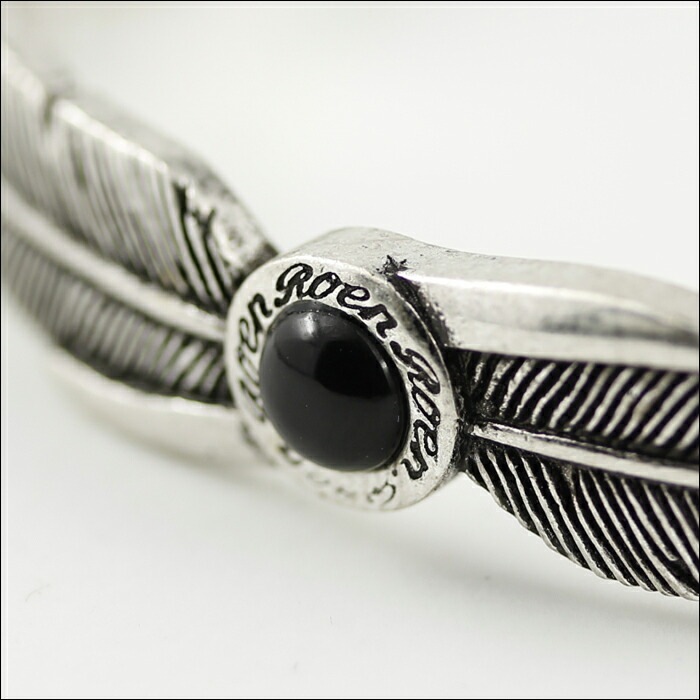 【即納】Roen BLACK ロエン ブラック フェザー バングル ブレスレット オニキス シルバー ストーン RO-301 RoenBLACK ロエンブラック 天然石 アクセサリー アクセサリー 【即納】Roen BLACK ロエン ブラック フェザー バングル ブレスレット オニキス シルバー ストーン RO-301 RoenBLACK ロエンブラック 天然石 アクセサリー アクセサリー