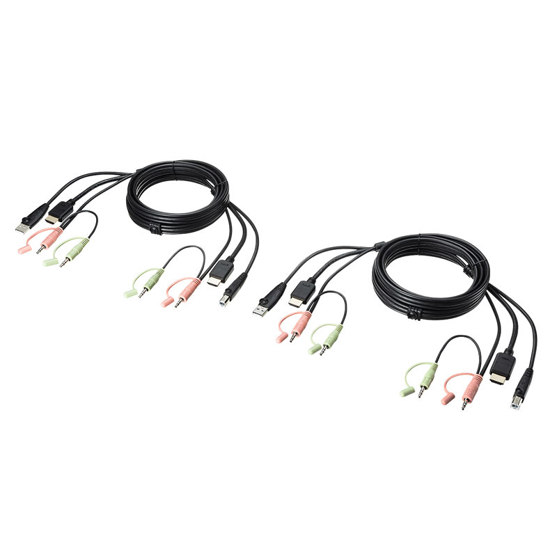 HDMI対応パソコン自動切替器 2:1 SW-KVM2HHC