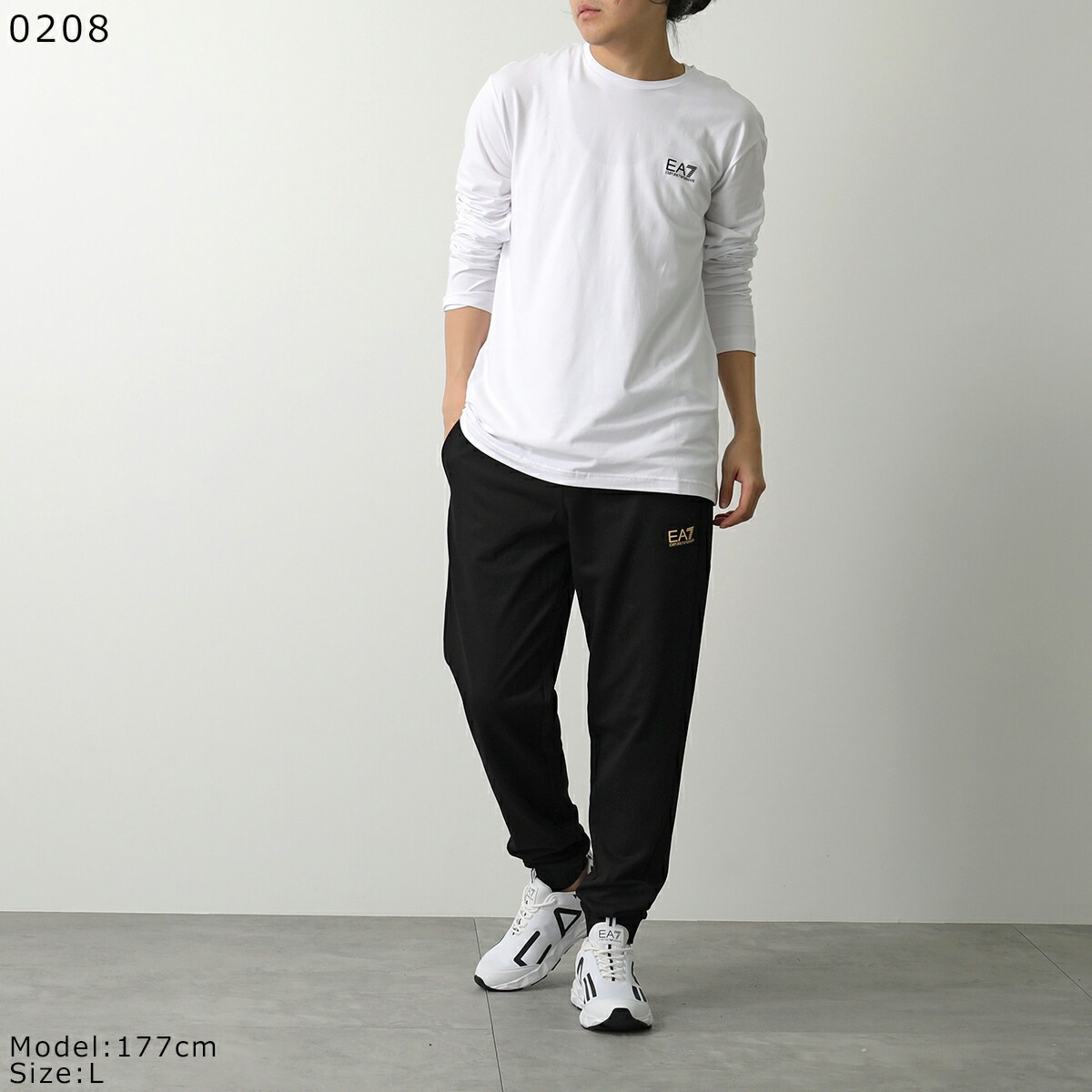 EA7 EMPORIO ARMANI エアセッテ エンポリオアルマーニ スウェットパンツ 8NPP66 PJVRZ メンズ コットン ロゴ カラー2色 EA7 EMPORIO ARMANI エアセッテ エンポリオアルマーニ スウェットパンツ 8NPP66 PJVRZ メンズ コットン ロゴ カラー2色