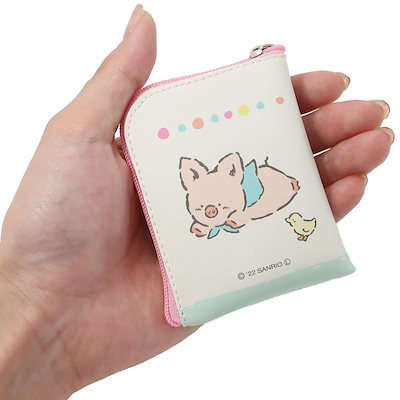 Qoo10] サンリオ ミニポーチ ザシキブタ カラビナ付き L : キッズ