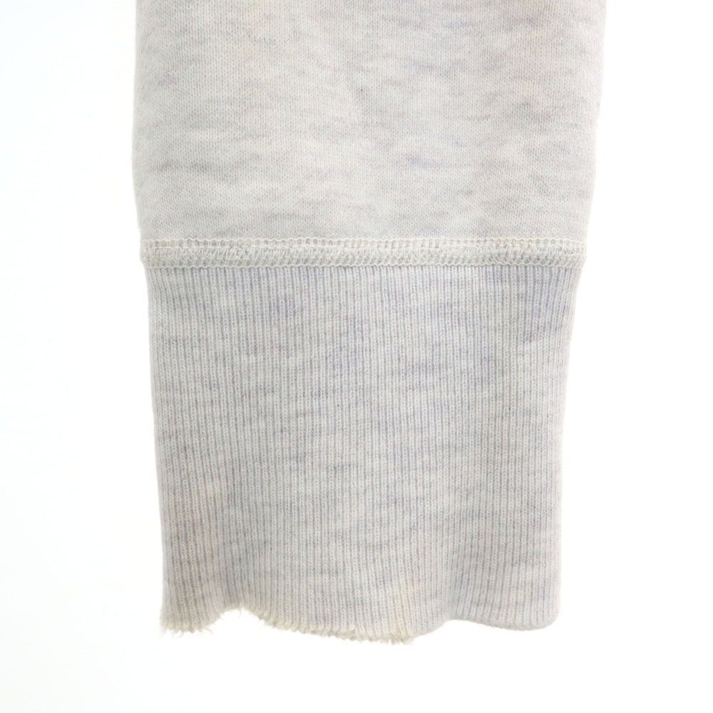 バックプリント 長袖 スウェット トレーナー M ライトグレー メンズ