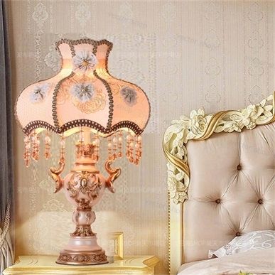 デスクライト ベッドルームヘッドライト テーブルランプ 電気スタンド 豪華 感 レトロ 雰囲気 古典芸術 ホテル 書斎 寝室 部屋 間接照明 リモコン電球付