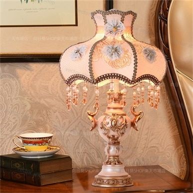 デスクライト ベッドルームヘッドライト テーブルランプ 電気スタンド 豪華 感 レトロ 雰囲気 古典芸術 ホテル 書斎 寝室 部屋 間接照明 リモコン電球付