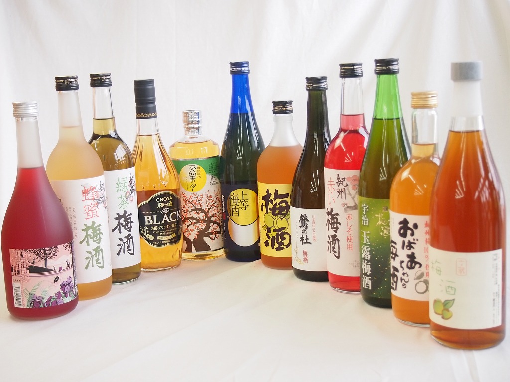 豪華梅酒12本セット(おばあちゃんの梅酒 芋焼酎仕込五代梅酒(鹿児島) 宇治玉露梅酒(京都) 赤しそ 豪華梅酒12本セット(おばあちゃんの梅酒 芋焼酎仕込五代梅酒(鹿児島) 宇治玉露梅酒(京都) 赤しそ