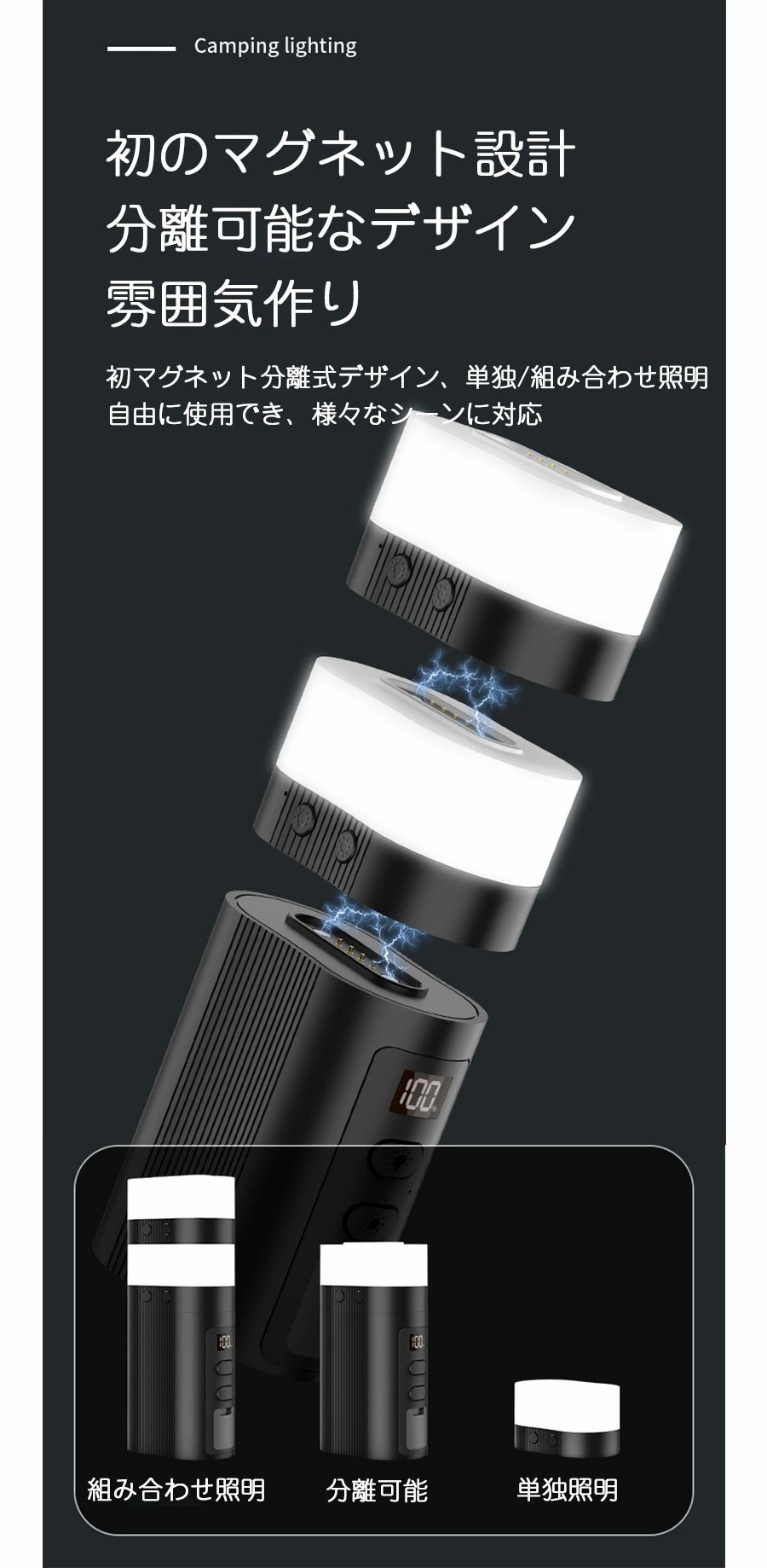 期間限定プロモーション キャンプランタン 太陽光 USB充電式 LED キャンピングランプ ラーランタン 6000mAh 災害用 懐中電灯 省エネ防水防滴 3Way仕様 防塵 磁石ベース 180照明 期間限定プロモーション キャンプランタン 太陽光 USB充電式 LED キャンピングランプ ラーランタン 6000mAh 災害用 懐中電灯 省エネ防水防滴 3Way仕様 防塵 磁石ベース 180照明