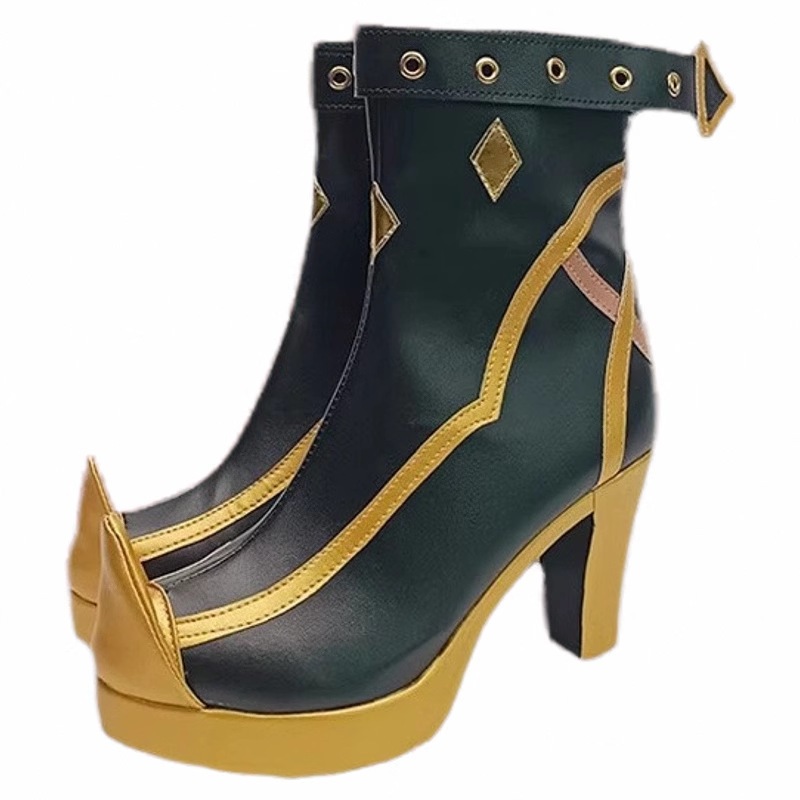 靴ブーツ原神デ・ヘア靴ヤ・デ・ヘアユニバーサル二次元アニメーションとコミックショーパフォーマンスシューズ 靴ブーツ原神デ・ヘア靴ヤ・デ・ヘアユニバーサル二次元アニメーションとコミックショーパフォーマンスシューズ