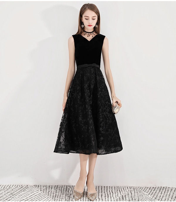 【本日限定】ドレス 大人 ピアノ 発表会 ミモレ丈ドレス 演奏会 演奏会用ドレス ピアノ発表会 黒 結婚式 高校生 パーティードレス 演奏会ドレス 大きいサイズ 母親 コンクール イブニング ミモレ丈