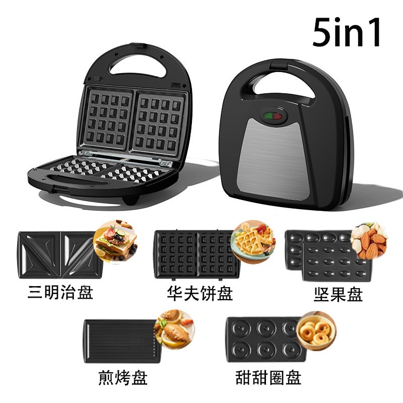テンインワン朝食マシン多機能サンドイッチマシン家庭用トースターワッフルマシンドーナツケーキトースター テンインワン朝食マシン多機能サンドイッチマシン家庭用トースターワッフルマシンドーナツケーキトースター