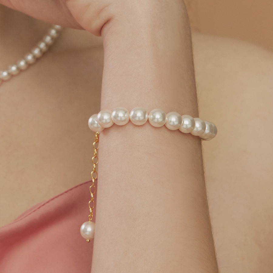 AESPAウィンタ VIVIZウナ着用/ベーシック スワロフスキーパール ブレスレット(2color) AESPAウィンタ VIVIZウナ着用/ベーシック スワロフスキーパール ブレスレット(2color)