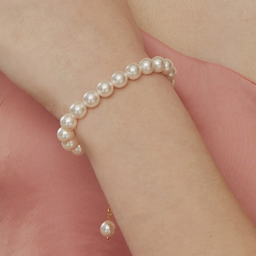 AESPAウィンタ VIVIZウナ着用/ベーシック スワロフスキーパール ブレスレット(2color) AESPAウィンタ VIVIZウナ着用/ベーシック スワロフスキーパール ブレスレット(2color)