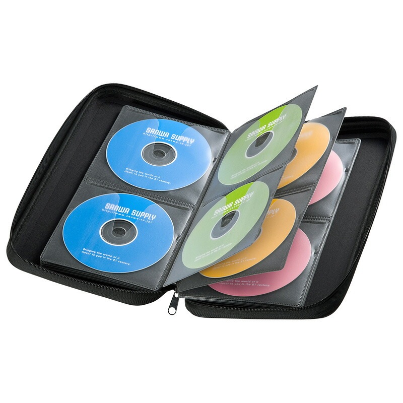 （まとめ買い）ブルーレイディスク対応セミハードケース 56枚収納 ピンク FCD-WLBD56P [x3]