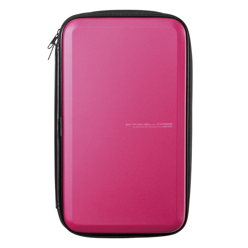 （まとめ買い）ブルーレイディスク対応セミハードケース 56枚収納 ピンク FCD-WLBD56P [x3]