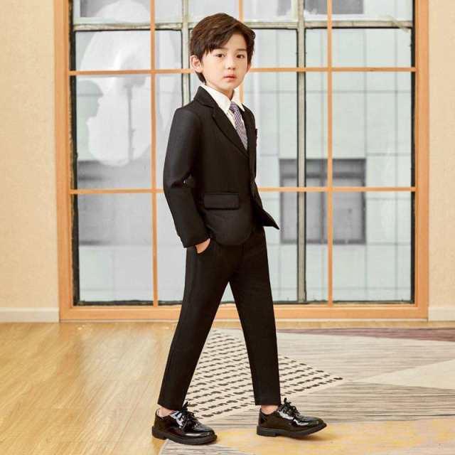 小学校 卒業式 子供服 入学式 スーツ 男の子 キッズ ワイシャツ ネクタイ ブレザー ベスト ズボン