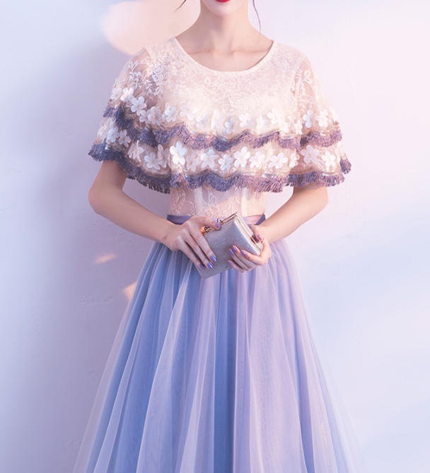 韓国 ファッション 大きいサイズ ロングドレス パーティードレス レース 透け感 花柄 お呼ばれ 結