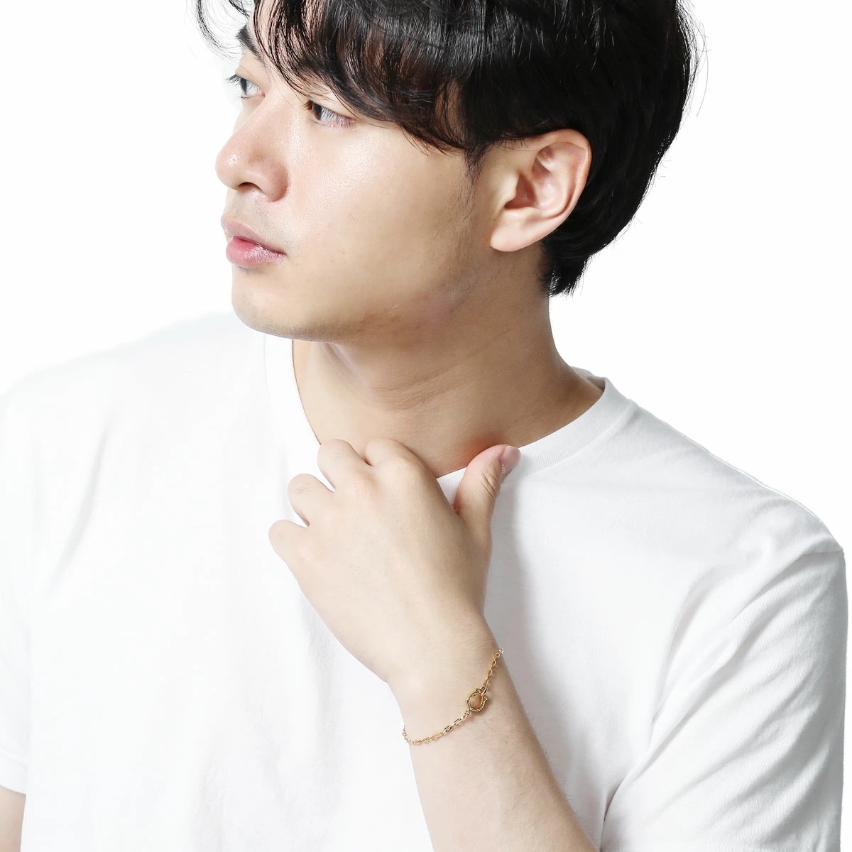 ブレスレット メンズ ダイヤモンド シルバー925 23金コーティング Royal stag zes