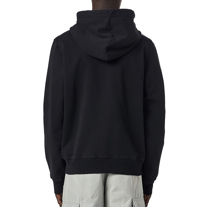 ジップアップスウェットパーカー メンズ S-GINN-HOOD-ZIP-IND ガーメントダイウォッシュ加工 ロゴプリント die-m-t-f8-1pm