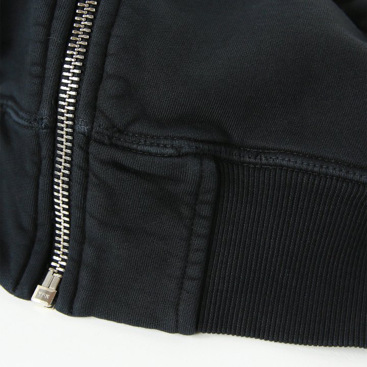 ジップアップスウェットパーカー メンズ S-GINN-HOOD-ZIP-IND ガーメントダイウォッシュ加工 ロゴプリント die-m-t-f8-1pm