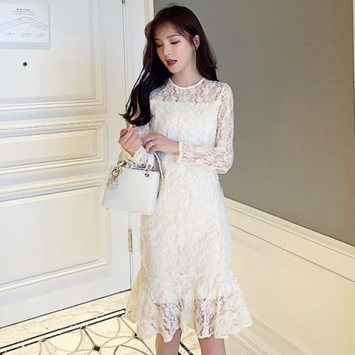 【即納】ワンピース パーティードレス レースワンピース マーメイド 韓国 花柄 秋 冬 長袖 ミモレ丈 おしゃれ 可愛い 総レース フォーマルドレス カクテルドレス キャバドレス エレガント フェミニ 【即納】ワンピース パーティードレス レースワンピース マーメイド 韓国 花柄 秋 冬 長袖 ミモレ丈 おしゃれ 可愛い 総レース フォーマルドレス カクテルドレス キャバドレス エレガント フェミニ
