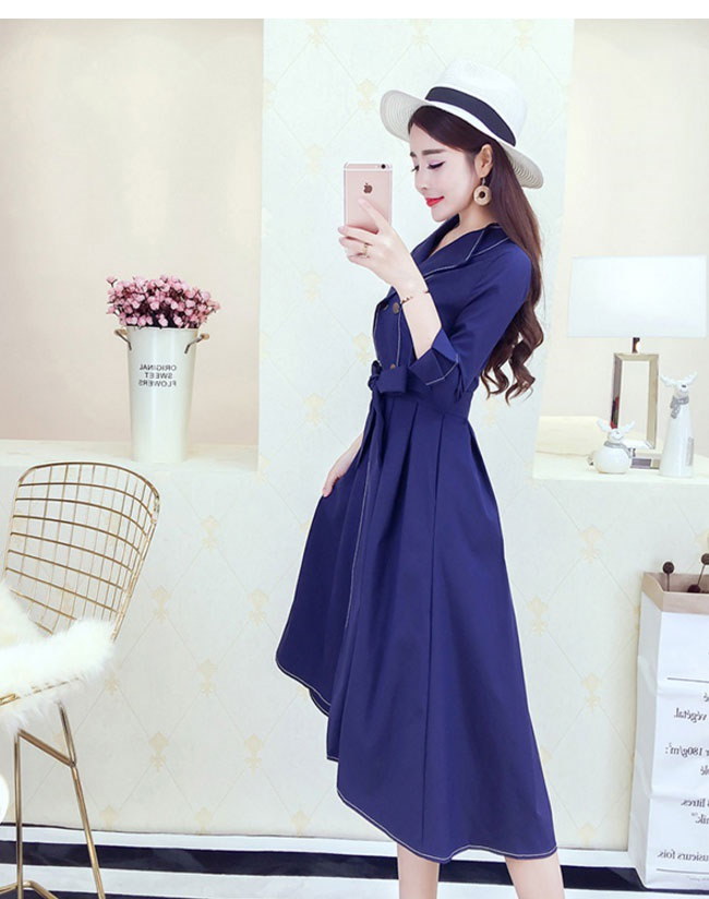 レディース服 女性 ファッション 秋服 ダブルボタン 韓国風 コート アウター トレンチコート ロング 優雅 ワンピース ベルト リボン 着痩せ ハイウエスト 秋コーデ 女度 ブラック ブルー レディース服 女性 ファッション 秋服 ダブルボタン 韓国風 コート アウター トレンチコート ロング 優雅 ワンピース ベルト リボン 着痩せ ハイウエスト 秋コーデ 女度 ブラック ブルー