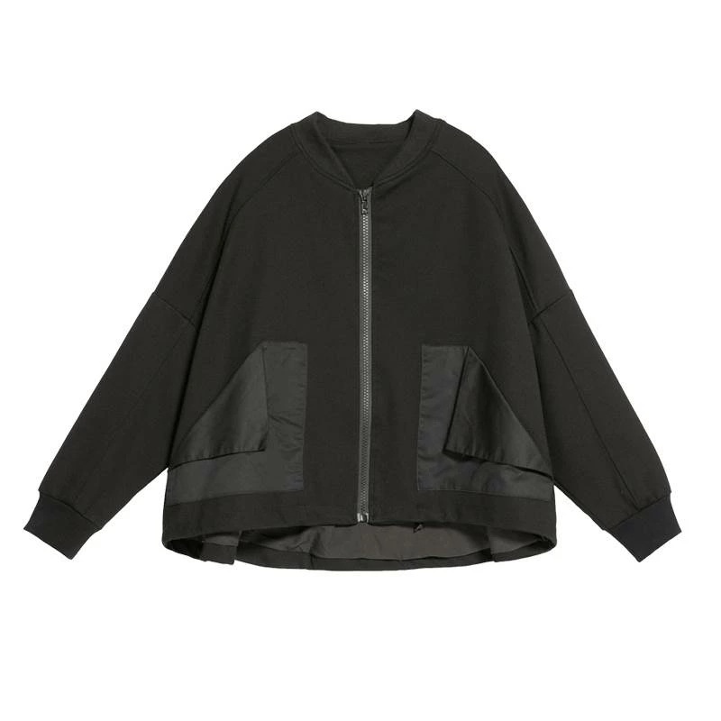 完売御礼アウター ジャケット ブルゾン レディース おしゃれ 大人可愛い ブラック モノトーン 長袖 マニッシュ ナイロン 大きめ オーバーサイズ カジュアル 大人かわいい こなれ感 インスタ映え ア