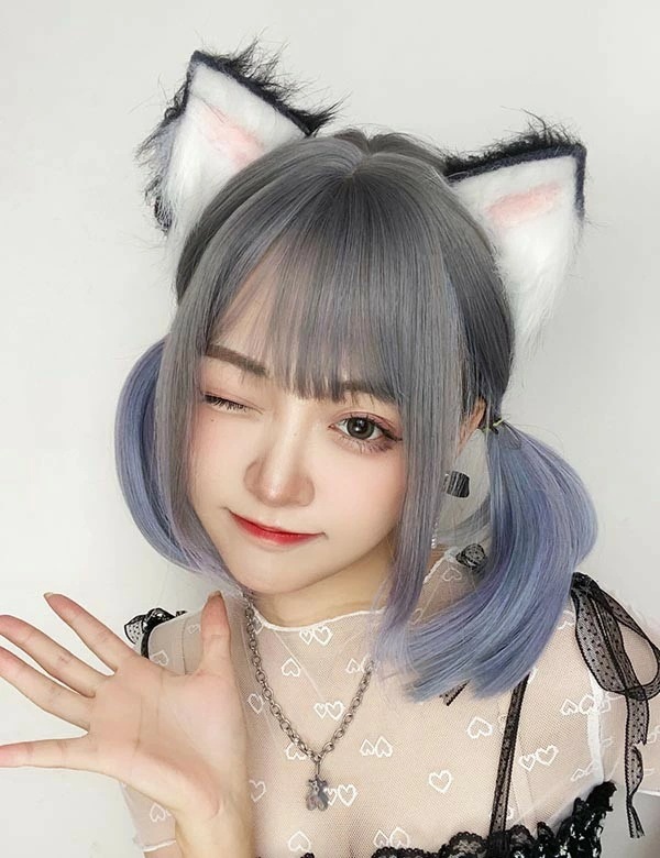 ウィッグ フルウィッグ ブルー ブラウン ショート 内巻き ボブ レディース ハロウィン ふんわり前髪 グラデーション ナチュラル 原宿風 かつら ぱっつん前髪 コスプレ 耐熱ウィッグ コスチューム ウィッグ フルウィッグ ブルー ブラウン ショート 内巻き ボブ レディース ハロウィン ふんわり前髪 グラデーション ナチュラル 原宿風 かつら ぱっつん前髪 コスプレ 耐熱ウィッグ コスチューム