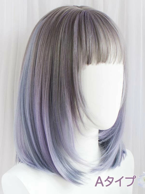 ウィッグ フルウィッグ ブルー ブラウン ショート 内巻き ボブ レディース ハロウィン ふんわり前髪 グラデーション ナチュラル 原宿風 かつら ぱっつん前髪 コスプレ 耐熱ウィッグ コスチューム ウィッグ フルウィッグ ブルー ブラウン ショート 内巻き ボブ レディース ハロウィン ふんわり前髪 グラデーション ナチュラル 原宿風 かつら ぱっつん前髪 コスプレ 耐熱ウィッグ コスチューム