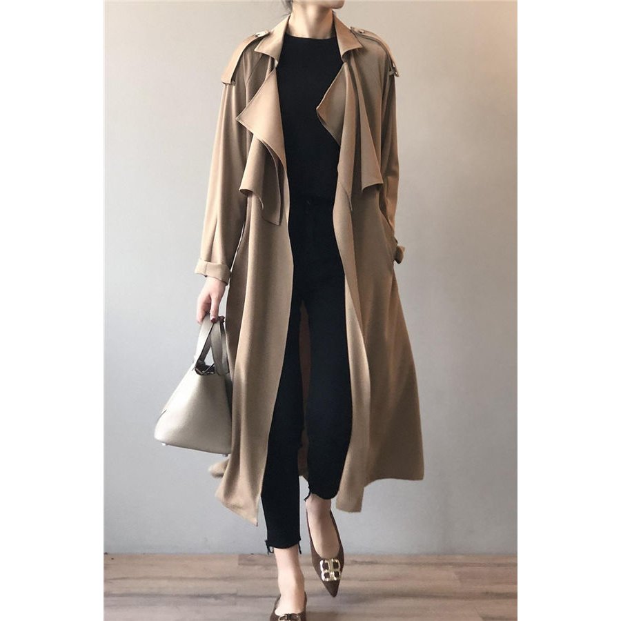 トレンチコート スプリングコート レディース コート アウター 秋服 ロング丈 カジュアル 入学式 卒業式 通勤 通学 入園式