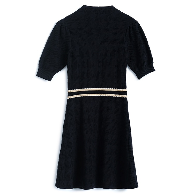 ワンピース レディース ニットワンピース S M L 韓国 膝丈 ひざ丈 半袖 千鳥格子 ニットワンピ Aライン フレア ハイウエスト 膝上 ポケット スタンドネック 着痩せ 細見え 上品 きれいめ ワンピース レディース ニットワンピース S M L 韓国 膝丈 ひざ丈 半袖 千鳥格子 ニットワンピ Aライン フレア ハイウエスト 膝上 ポケット スタンドネック 着痩せ 細見え 上品 きれいめ