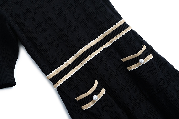 ワンピース レディース ニットワンピース S M L 韓国 膝丈 ひざ丈 半袖 千鳥格子 ニットワンピ Aライン フレア ハイウエスト 膝上 ポケット スタンドネック 着痩せ 細見え 上品 きれいめ ワンピース レディース ニットワンピース S M L 韓国 膝丈 ひざ丈 半袖 千鳥格子 ニットワンピ Aライン フレア ハイウエスト 膝上 ポケット スタンドネック 着痩せ 細見え 上品 きれいめ