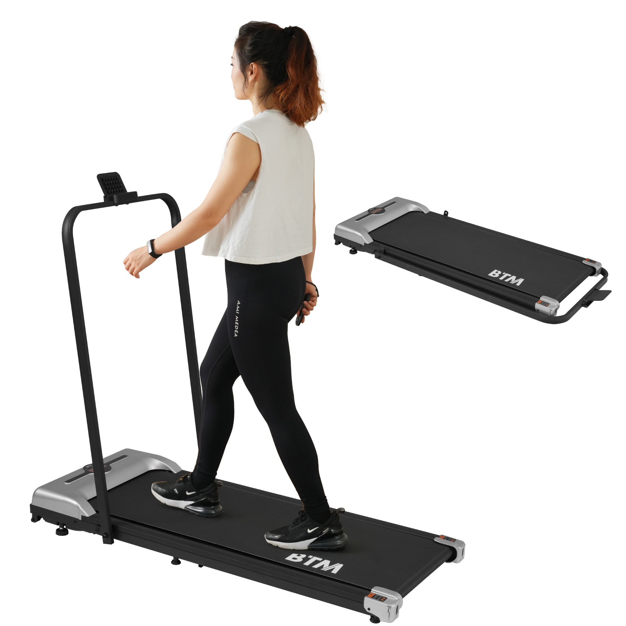 室内トレッドミル 低床設計 MAX6km/h 薄型 シンプル おしゃれ ダイエット器具 有酸素運動 静音 折りたたみ式 家庭用 スポーツ 衝撃吸収