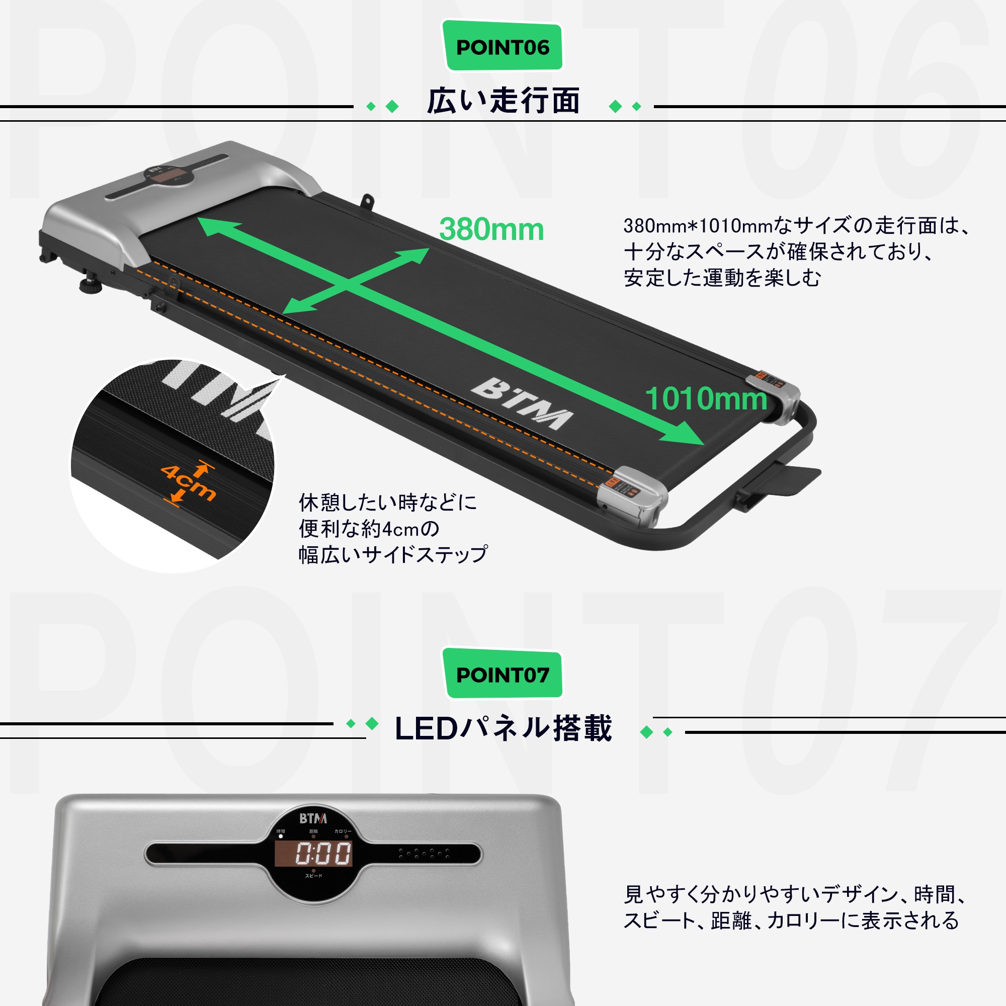 室内トレッドミル 低床設計 MAX6km/h 薄型 シンプル おしゃれ ダイエット器具 有酸素運動 静音 折りたたみ式 家庭用 スポーツ 衝撃吸収