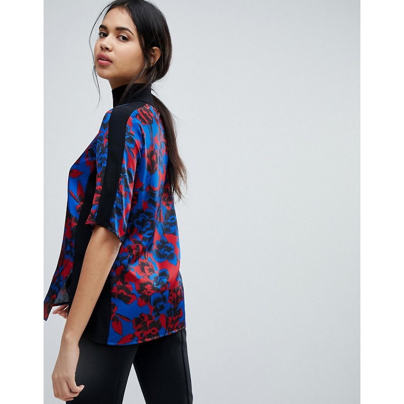 シスレー レディース トップス ブラウス・シャツ【Sisley Floral Print Blouse With Eyelet Detail】Multi シスレー レディース トップス ブラウス・シャツ【Sisley Floral Print Blouse With Eyelet Detail】Multi