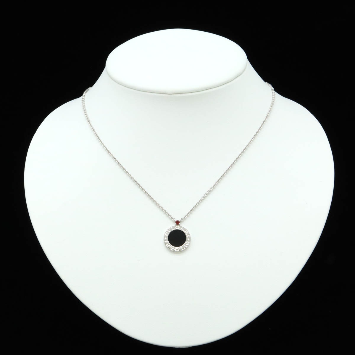ブルガリブルガリ セーブザチルドレン ネックレス ペンダント SV925 シルバー オニキス ルビー 35691 ブルガリブルガリ セーブザチルドレン ネックレス ペンダント SV925 シルバー オニキス ルビー 35691