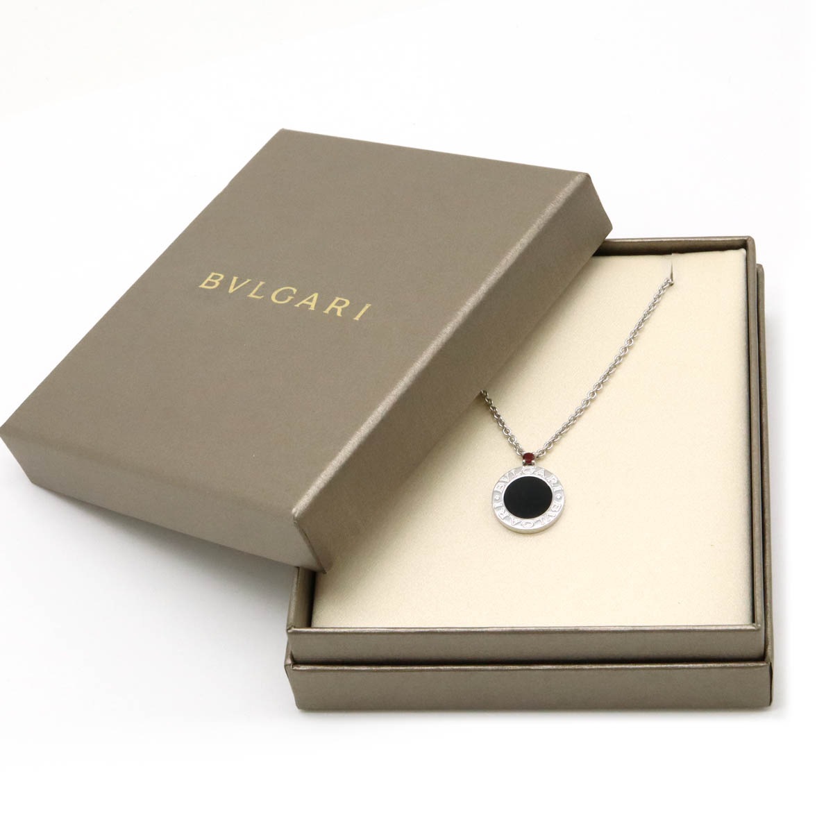 ブルガリブルガリ セーブザチルドレン ネックレス ペンダント SV925 シルバー オニキス ルビー 35691 ブルガリブルガリ セーブザチルドレン ネックレス ペンダント SV925 シルバー オニキス ルビー 35691