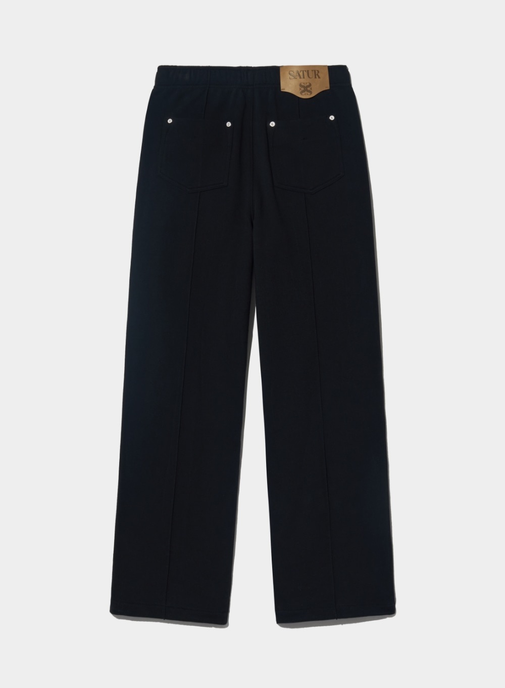 ★SATUR★Etna Lounge Straight Sweatpants satur SATUR ETNA LOUNGE STRAIGHT SWEATPANTS (CLASSIC BLACK