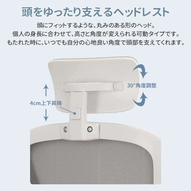 オフィスチェア ワークチェア デスクチェア 学習椅子 ハイバック パソコンチェア 座面昇降 360度回転 腰痛 在宅