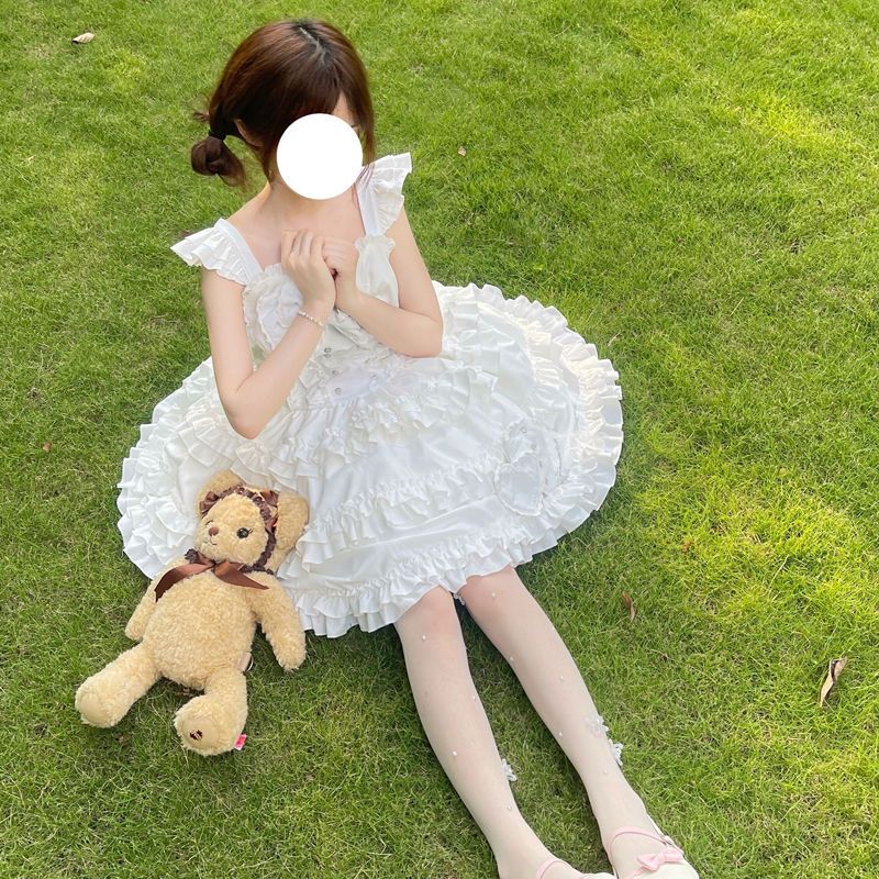 スナイパーガール ロリータドレス サスペンダー Jskドレス 女性 スナイパーガール ロリータドレス サスペンダー Jskドレス 女性