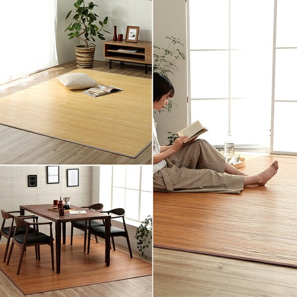 竹 ラグ カーペット 無地 自然素材 丈夫 ひんやり 孟宗竹 皮下使用 ナチュラル 約250x250cm 竹 ラグ カーペット 無地 自然素材 丈夫 ひんやり 孟宗竹 皮下使用 ナチュラル 約250x250cm